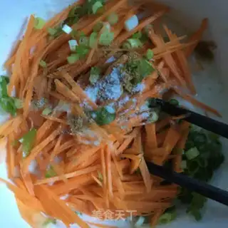 Make Carrot egg waffles step 6