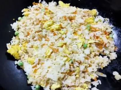 Make Egg fried rice step 7