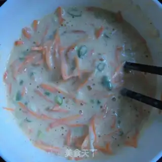Make Carrot egg waffles step 7