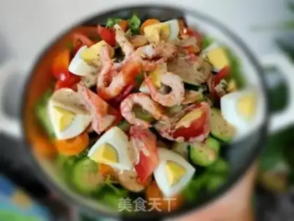 Make Arctic shrimp vegetable salad step 6