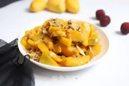 Make Pumpkin with mushrooms step 6