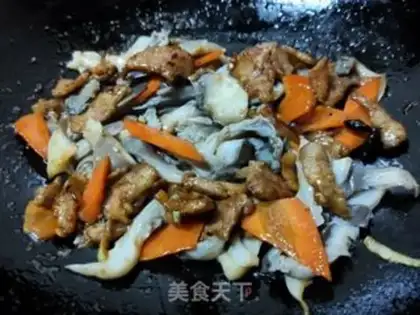 Make Mushroom fried meat step 13