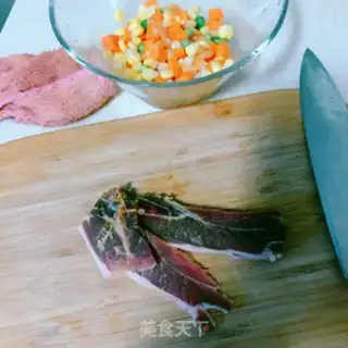 Make Ham and rice step 0
