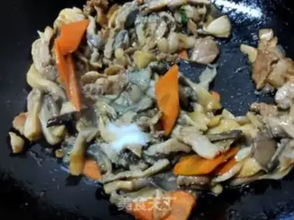 Make Mushroom fried meat step 14