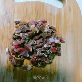 Make Ham and rice step 1