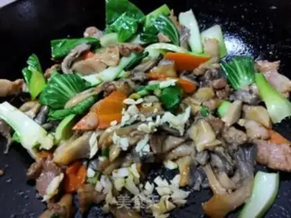 Make Mushroom fried meat step 16