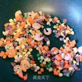 Make Ham and rice step 5