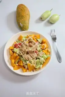 Make Mango corn guacamole step 0