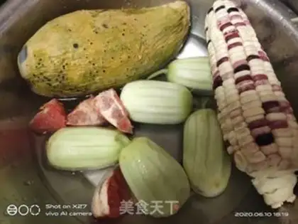 Make Mango corn guacamole step 1