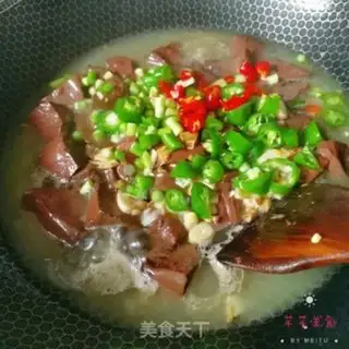 Make Red burning of swine blood step 4