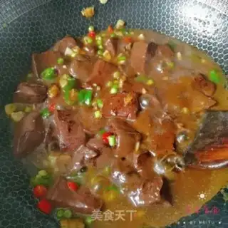 Make Red burning of swine blood step 5