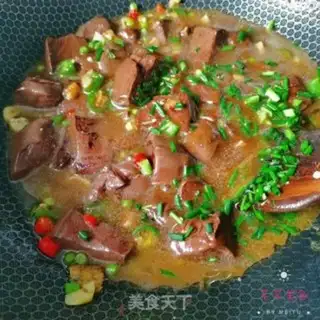 Make Red burning of swine blood step 6