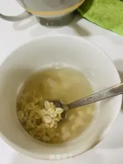 Make Red bean oatmeal step 1