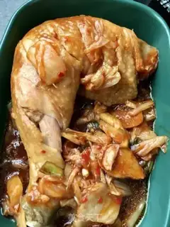 Make Hot cabbage steamed chicken legs step 16