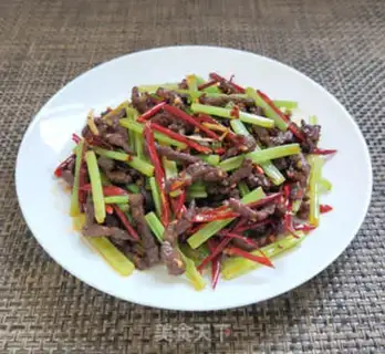 Make Dried beef silk step 7