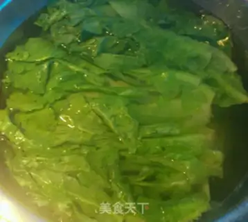Make Boiled lettuce step 1