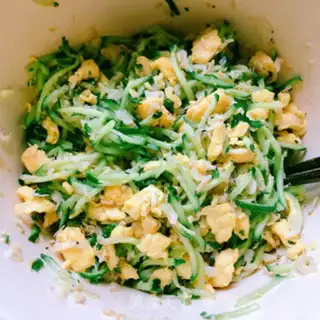 Make cucumber shrimp eggs bag step 5
