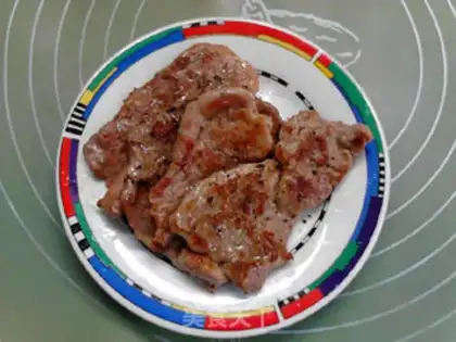 Make A soft frying pork chop step 11