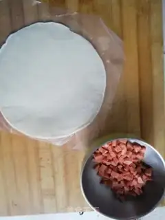 Make Red ham rolls step 1
