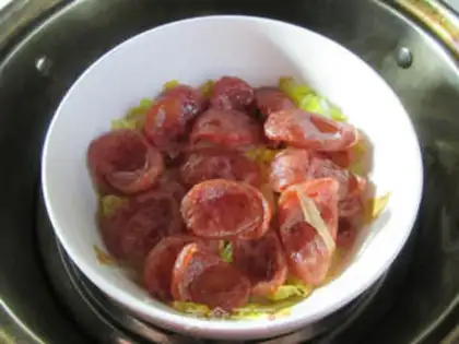 Make Sausage steaming dolls step 8