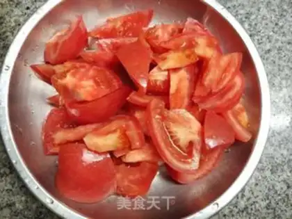Make Tomato fried tofu step 0