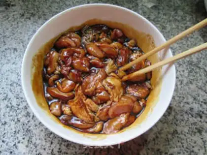 Make Chicken leg and rice step 8