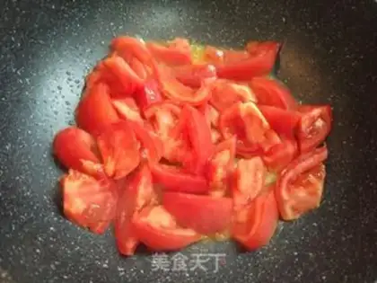 Make Tomato fried tofu step 6