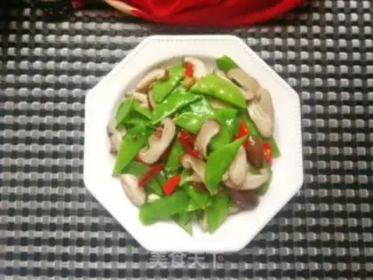 Make Dutch beans fried mushrooms step 9