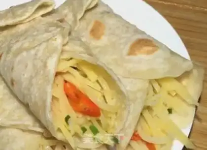Make Breakfast burrito step 12