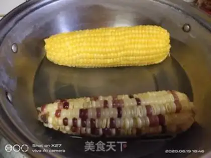 Make Banana corn salad step 1