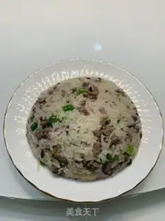 Make Onion beef fried rice step 6