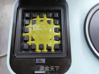 Make Tea waffles step 5