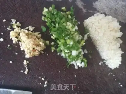 Make Garlic fans steam abalone step 6