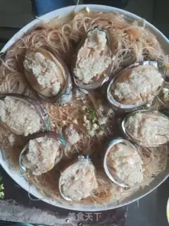 Make Garlic fans steam abalone step 17