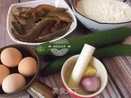 Make cucumber shrimp dumplings step 0