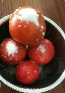 Make Sugar with tomatoes step 0