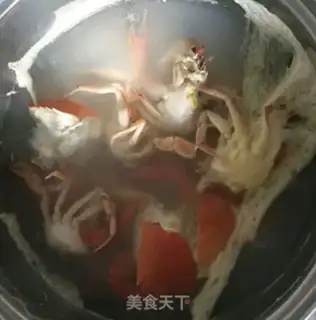Make Crab melon soup step 3