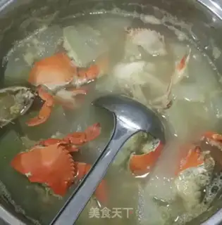 Make Crab melon soup step 4