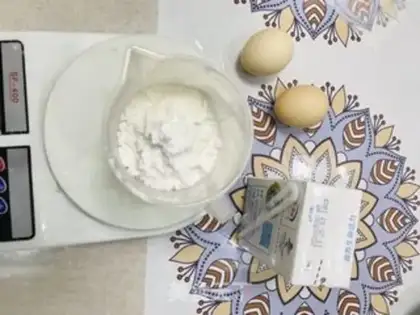 Make Milk eggcake step 0