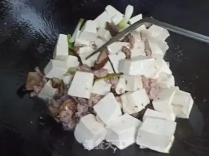 Make Tofu with mushrooms step 4
