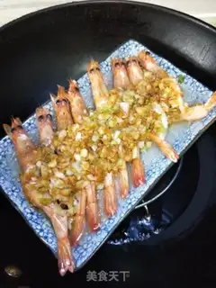Make Garlic fan steamed shrimp step 11