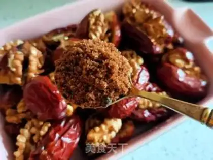 Make Red dates steaming walnuts step 9