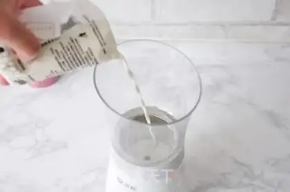 Make Pumpkin milk tea step 3