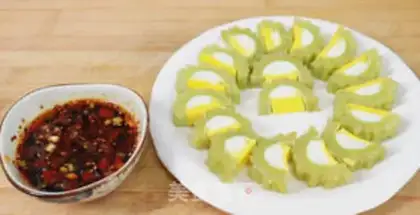 Make Bitter melon pudding step 8