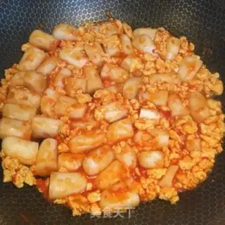 Make Tomato eggs, fried cake step 5