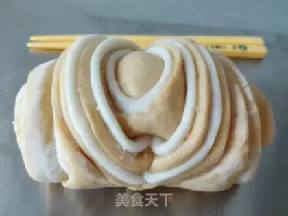 Make Pumpkin double-coloured coconut roll step 6