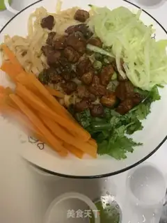 Make Black pepper pork platter step 12