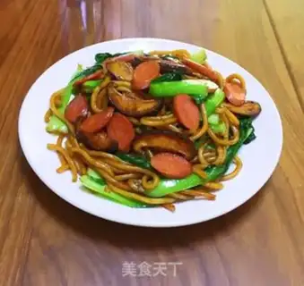 Make Ham mushrooms and noodles step 9
