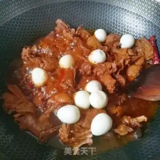 Make Chicken with quail eggs step 10