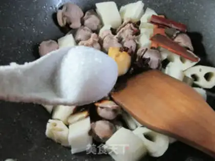 Make The chickens are burning the fruit step 9